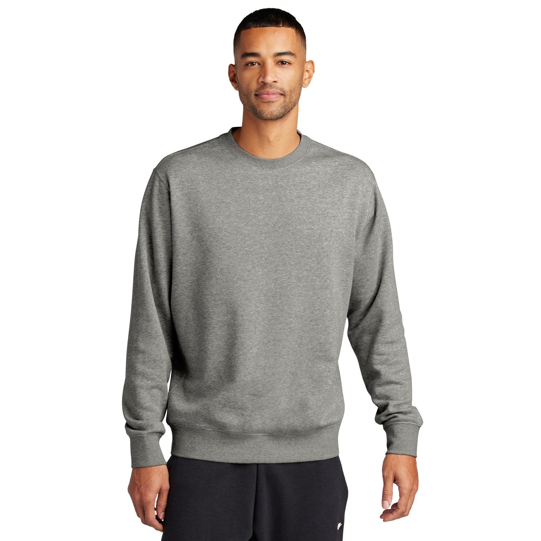 Nike-Nike Club Fleece Sleeve Swoosh Crew NKFD9863-MedTech-3